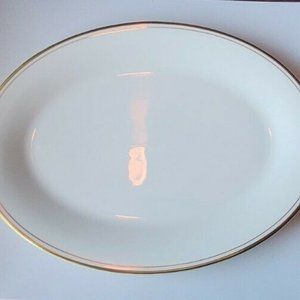 One Royal Doulton Platter Gold Rim England Bone China  plate dinnerware